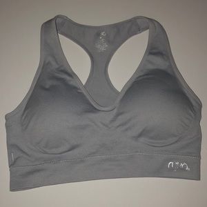 Grey sports bra
